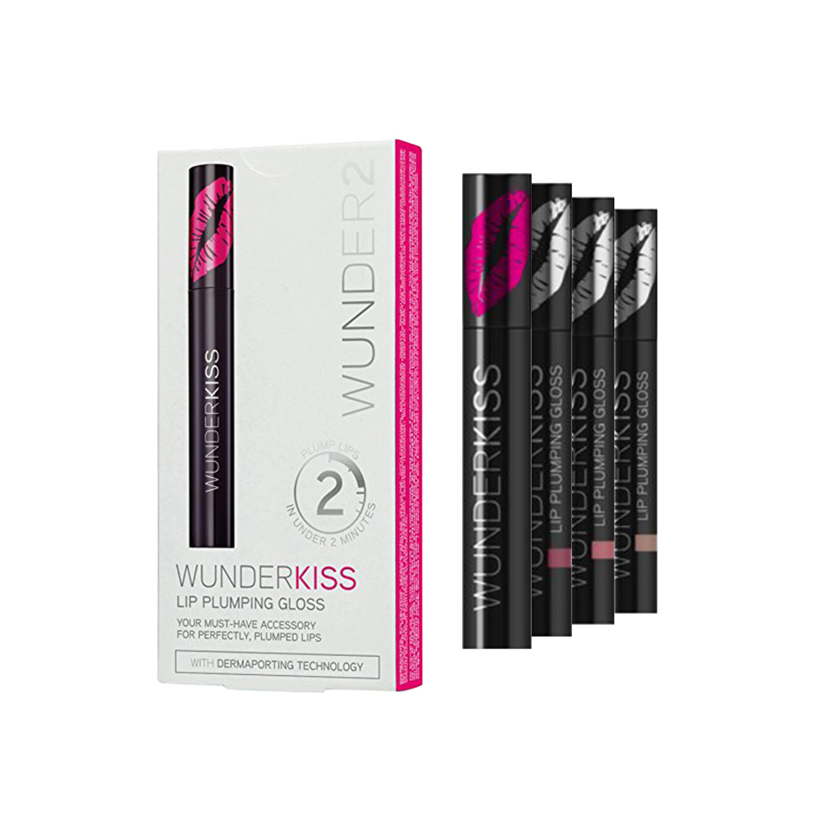 WUNDER BROW LIPS Makeup Lip Plumping Lip Gloss, Berry