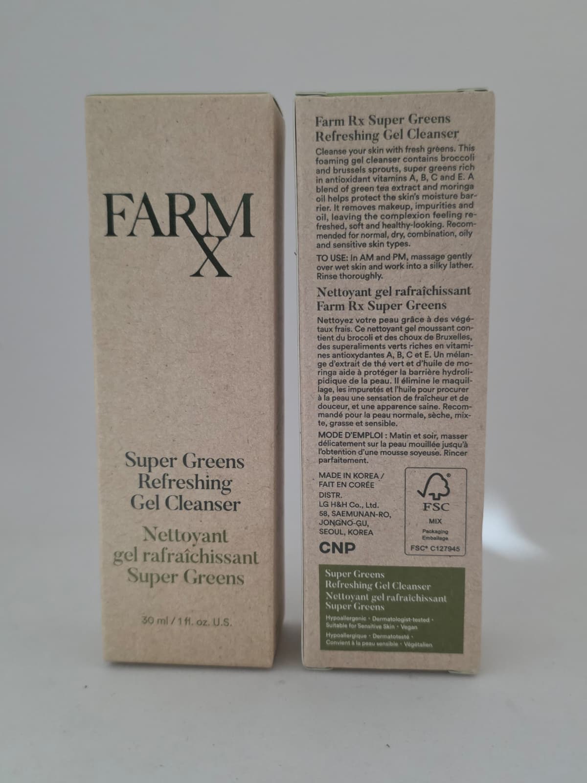 2X Farm Rx Super Greens Refreshing Gel Cleanser
