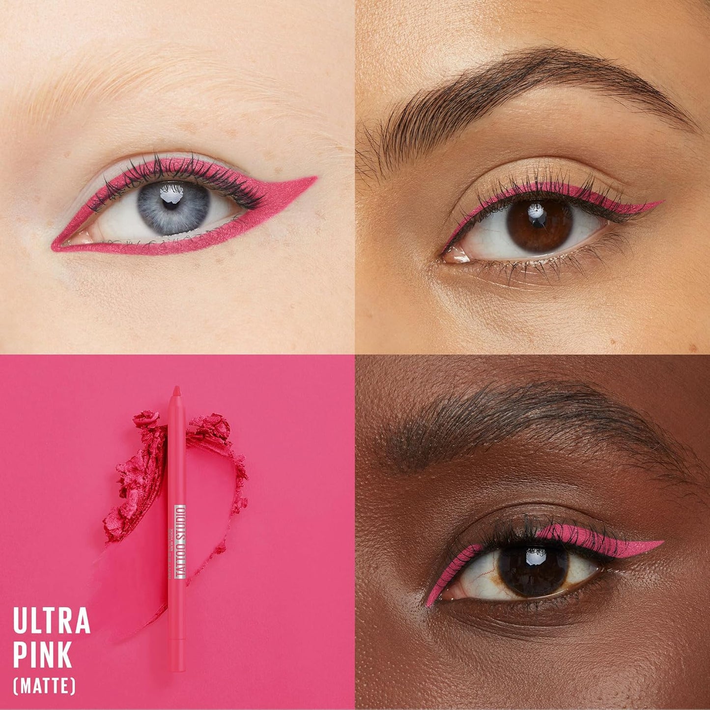 MAYBELLINE Tattoo Studio Long-Lasting Sharpenable Waterproof Eyeliner Pencil,