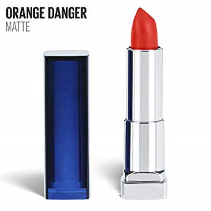 Maybelline NEW YORK Color Sensational Lipstick,800 Bronze Metal- 895 On Fire Red