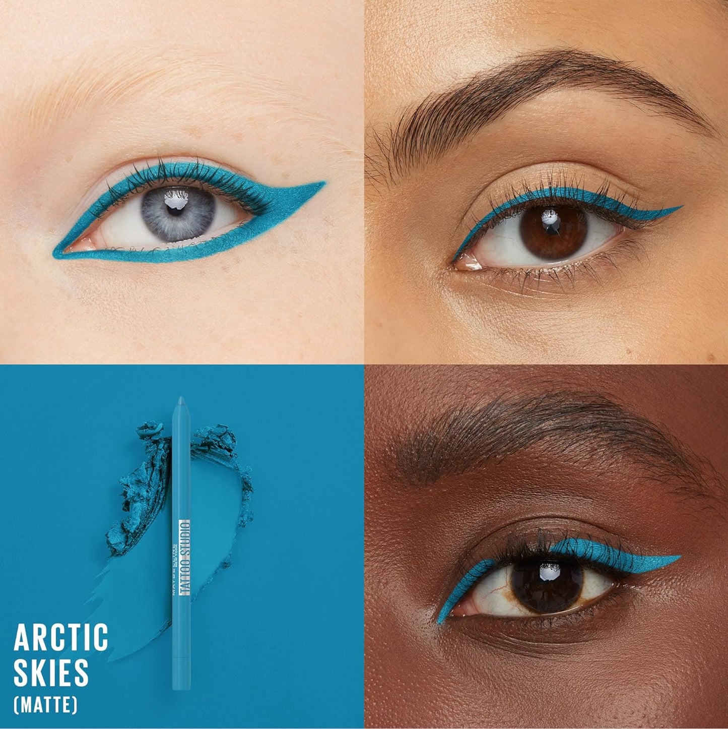 MAYBELLINE Tattoo Studio Long-Lasting Sharpenable Waterproof Eyeliner Pencil,