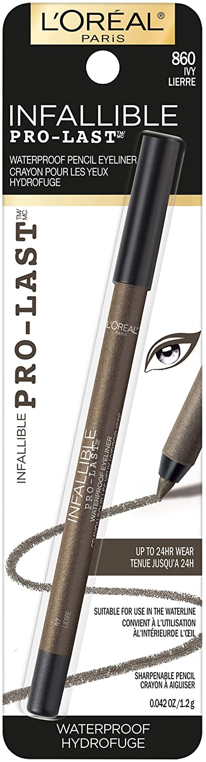 L'OREAL INFALLIBLE PRO-LAST WATERPROOF EYELINER PENCIL,