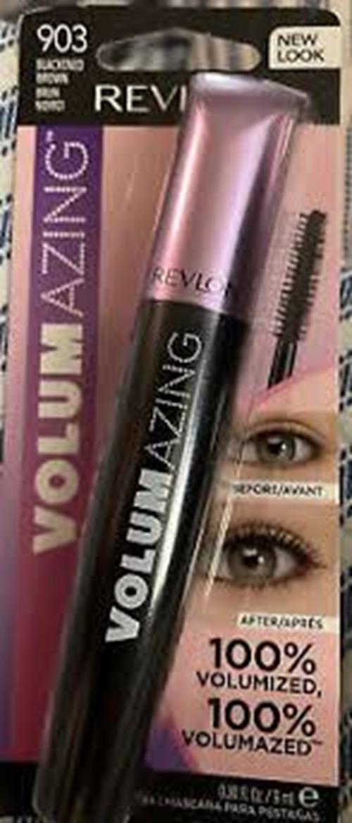 Revlon Volumazing Waterproof Mascara, Oversized Brush for Thick, Fluffy,