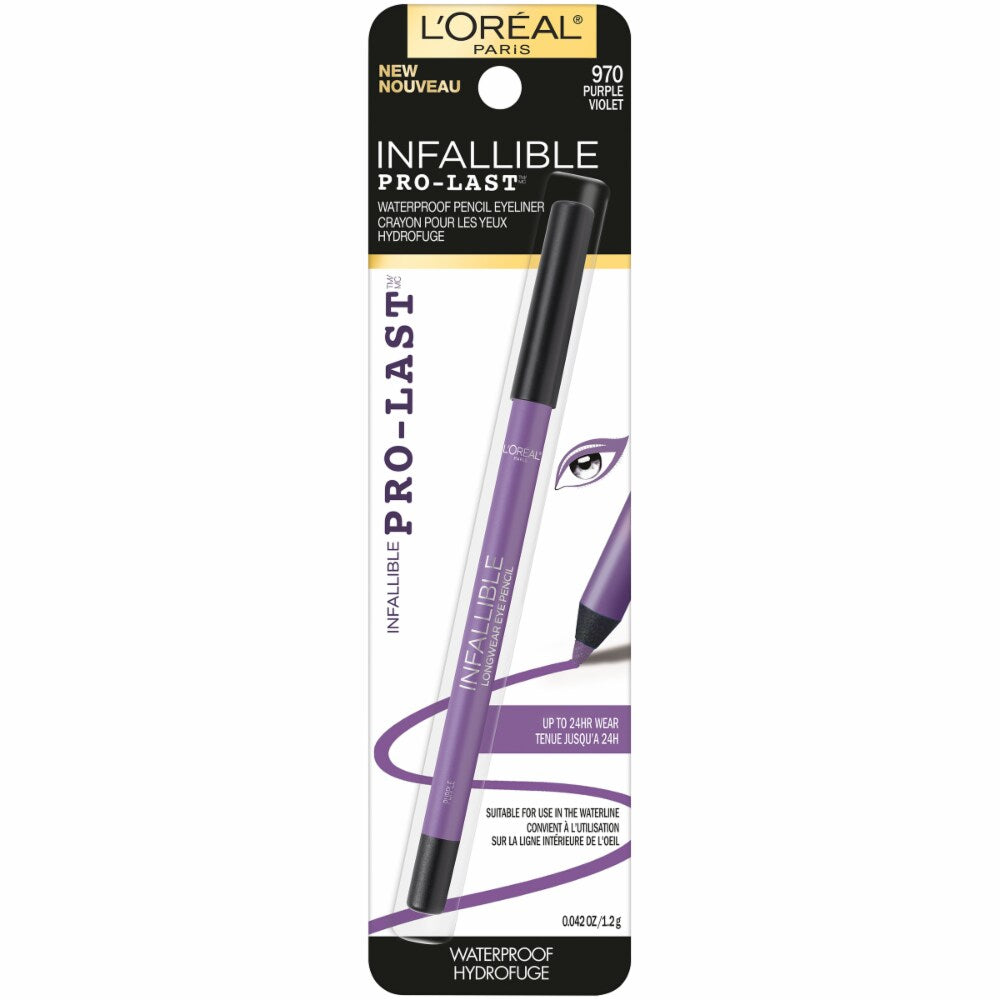 L'OREAL INFALLIBLE PRO-LAST WATERPROOF EYELINER PENCIL,