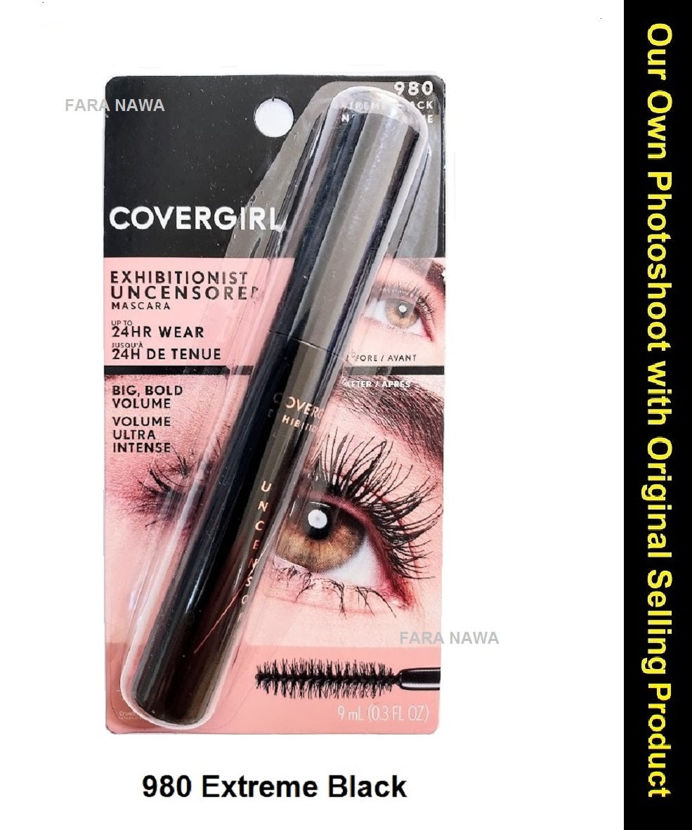 COVERGIRL Exhibitionist Uncensored 24 HRs Wear Big Bold Volume Mascara,