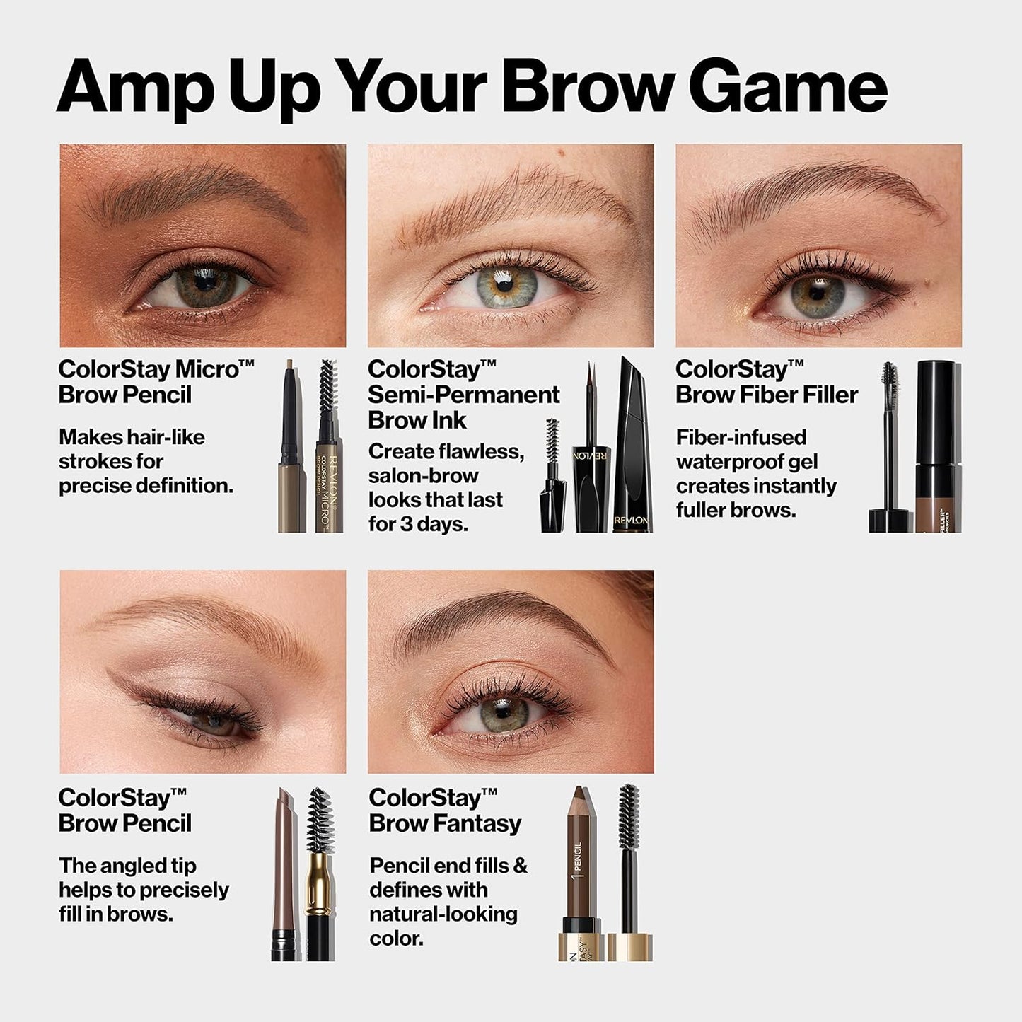Revlon ColorStay Micro Waterproof and Long Wearing Eyebrow Pencil,