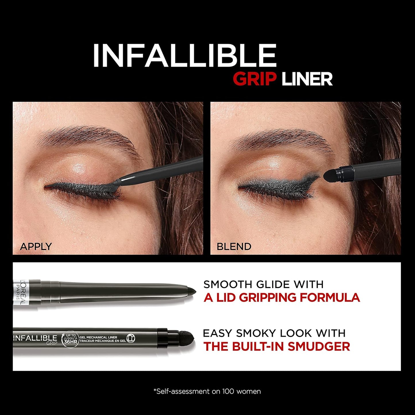 L'Oreal Paris Infallible Grip Gel Mechanical Up To 36HRs Eyeliner,