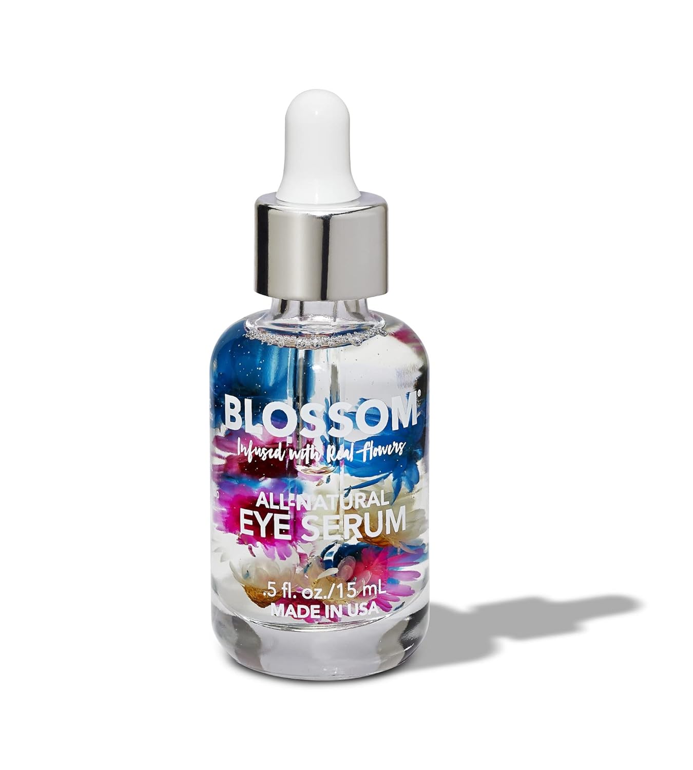 Blossom Beauty - All-Natural Organic EYE SERUM Infused with Real Flowers Oils,0.