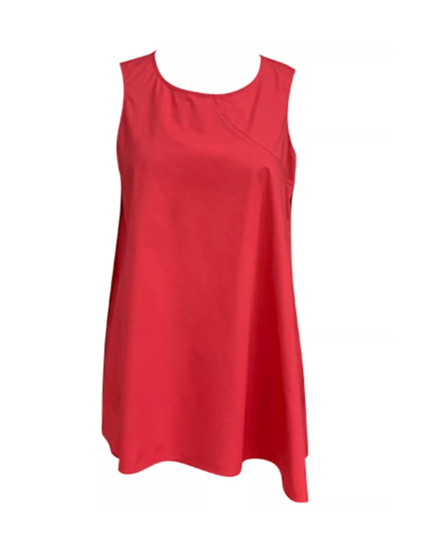 Alfani Asymmetrical Cotton Sleeveless Tunic, Size Large
