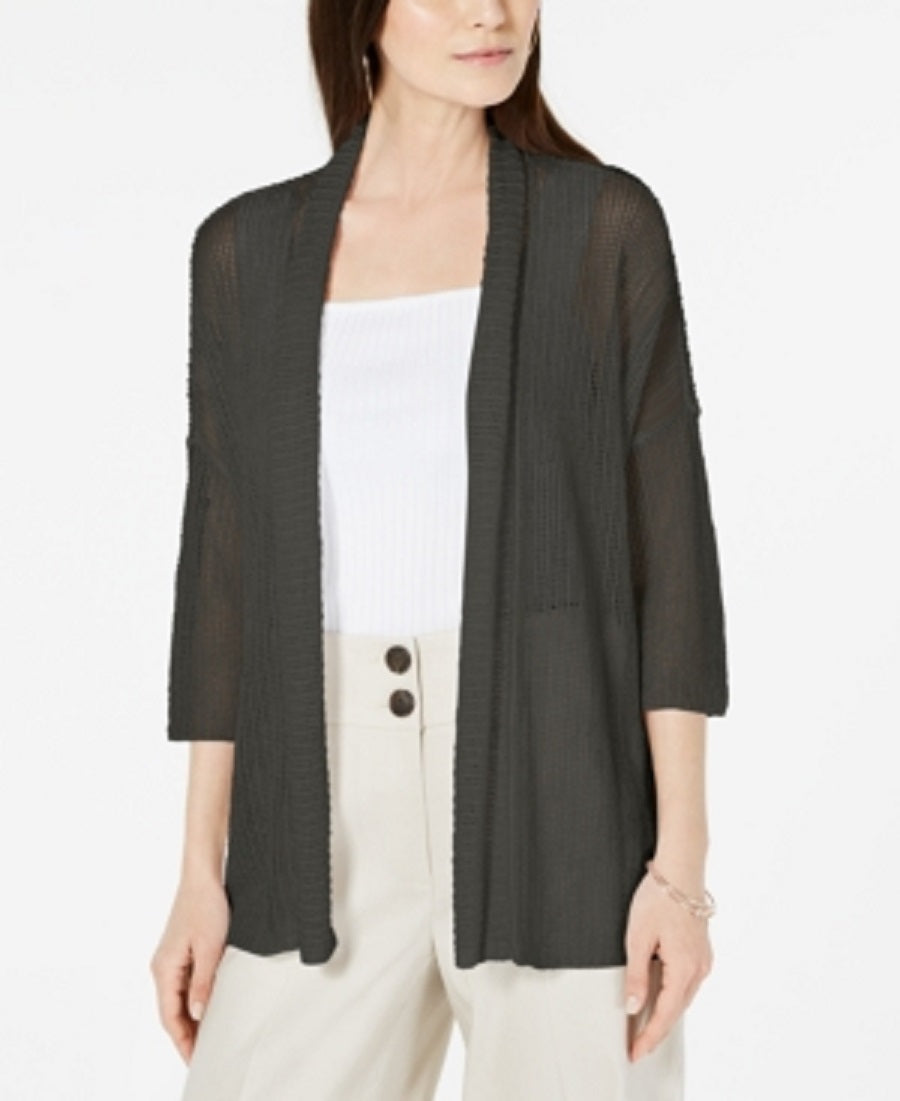 Alfani Open-Stitch Kimono Cardigan, Size Medium