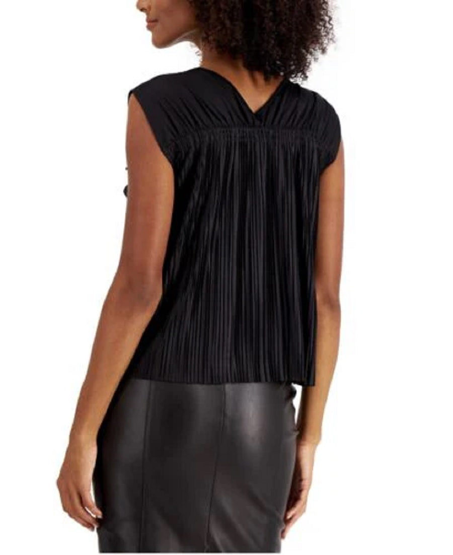 Alfani Womens Pleated Ruched Top, Sizes S & L