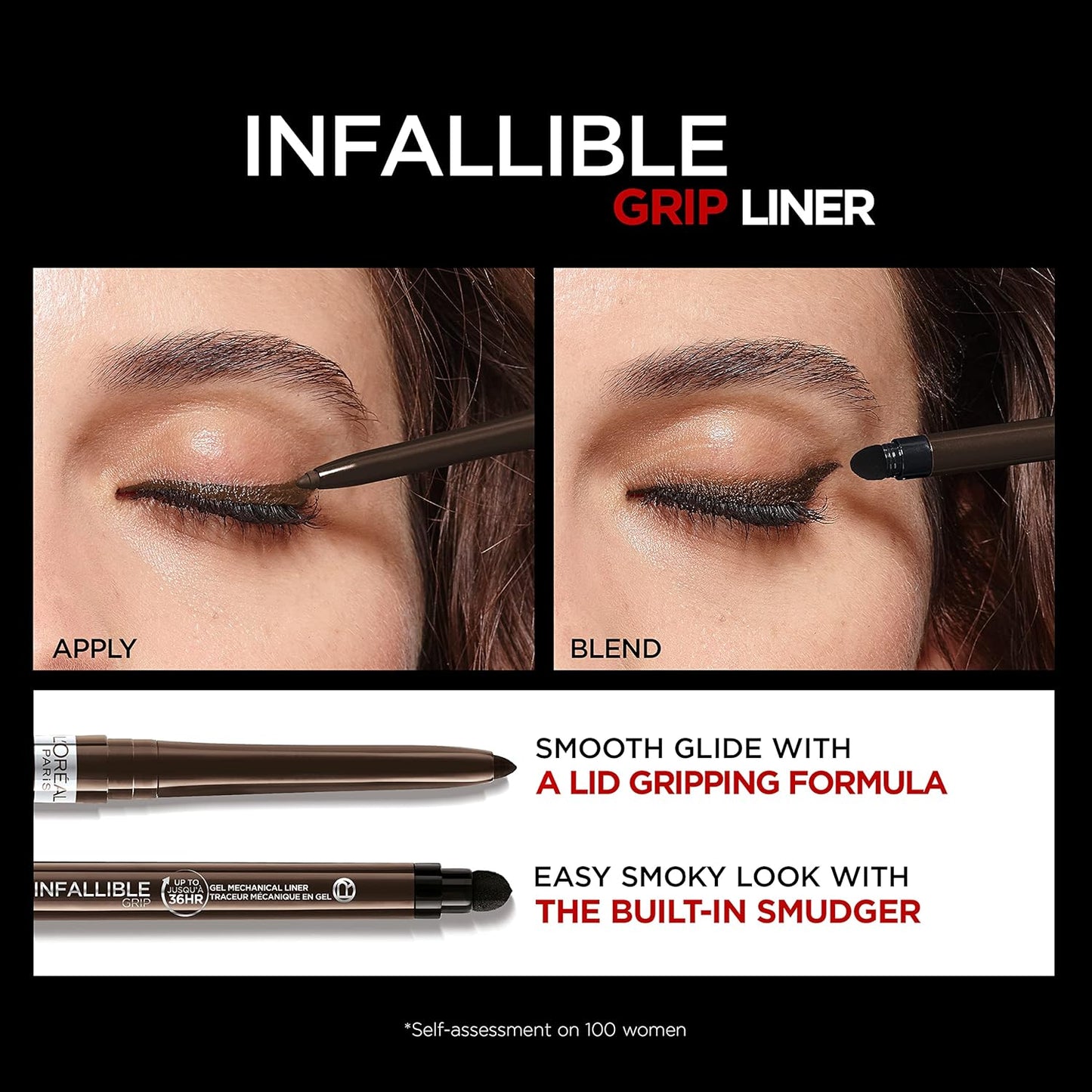 L'Oreal Paris Infallible Grip Gel Mechanical Up To 36HRs Eyeliner,