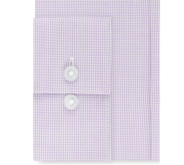 Calvin Klein Mens Steel+Slim Fit Non-Iron Performance Stretch Micro Check Shirt,