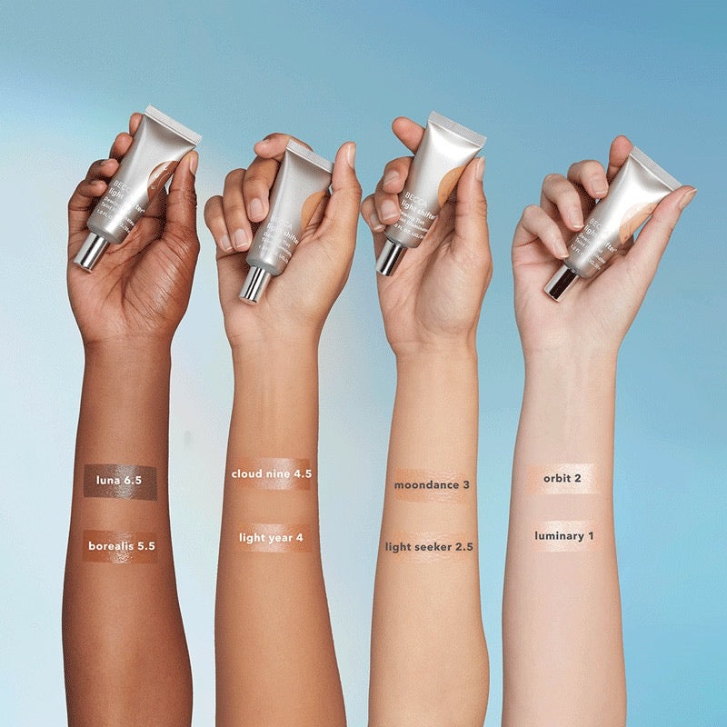 BECCA Light Shifter Dewing Tint Tinted Moisturizer Foundation, 4.5 Tan