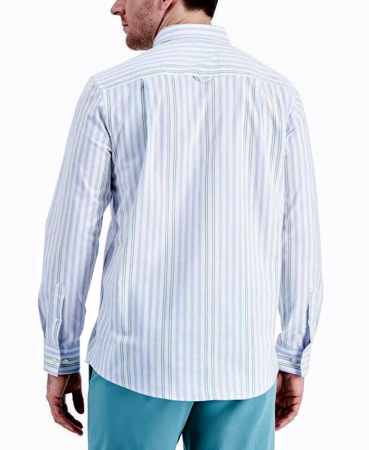Club Room Men's Cotton Button-Down John Oxford Shirt, M
