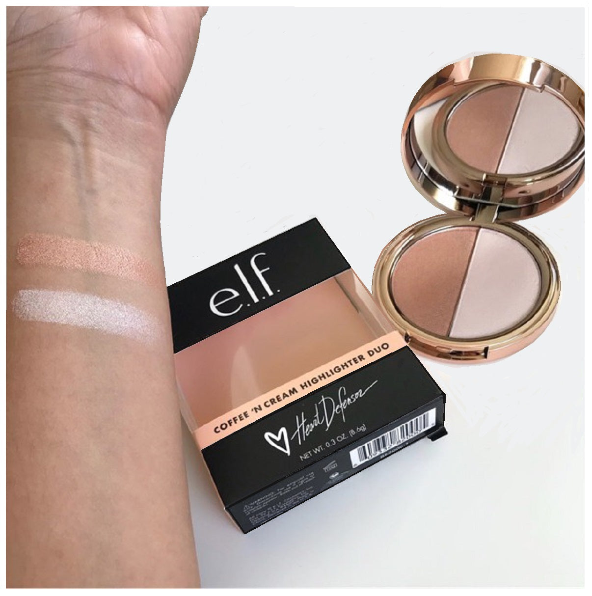 e.l.f Coffee 'N Cream Highlighter Duo, Limited Edition