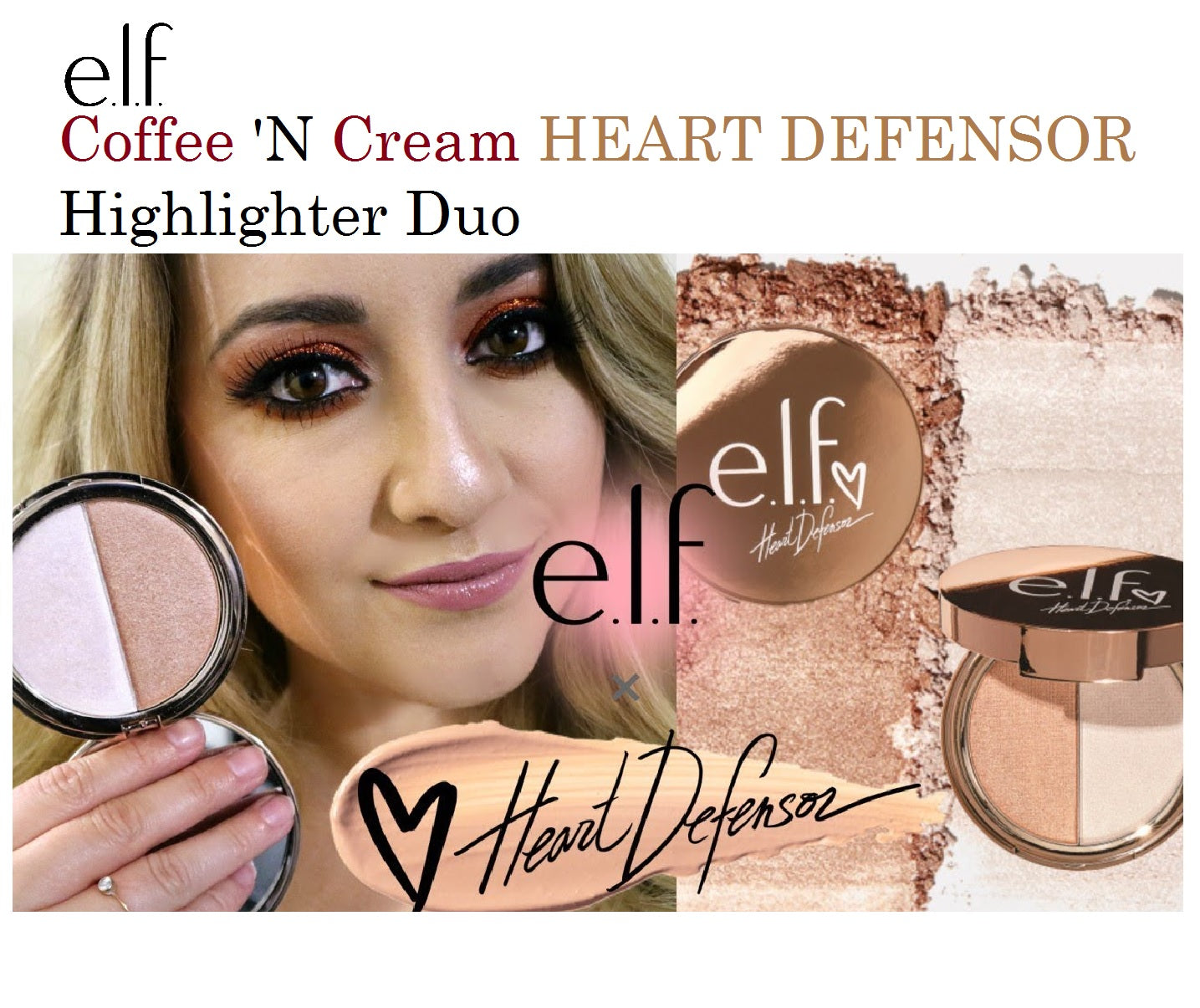 e.l.f Coffee 'N Cream Highlighter Duo, Limited Edition