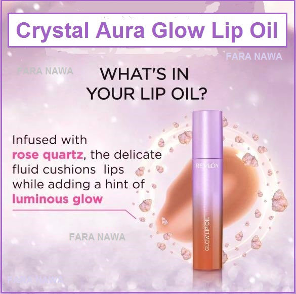 Revlon Crystal Aura Limited Edition Glow Lip Oil, Lip Gloss