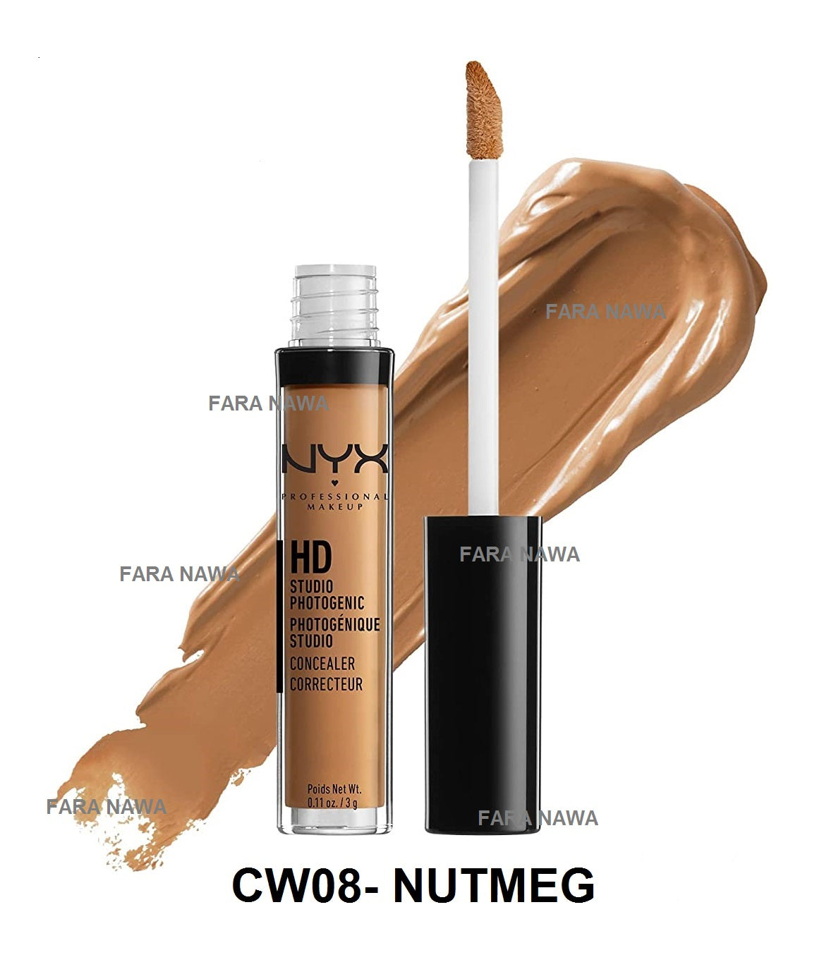 NYX Professional Makeup HD Studio Photogenic Wand Concealer,