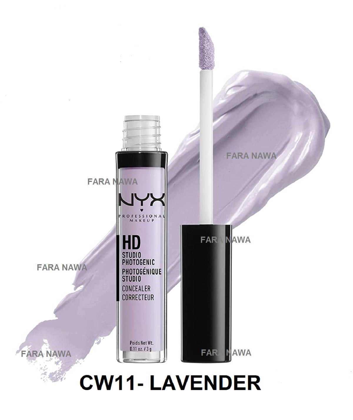 NYX Professional Makeup HD Studio Photogenic Wand Concealer,