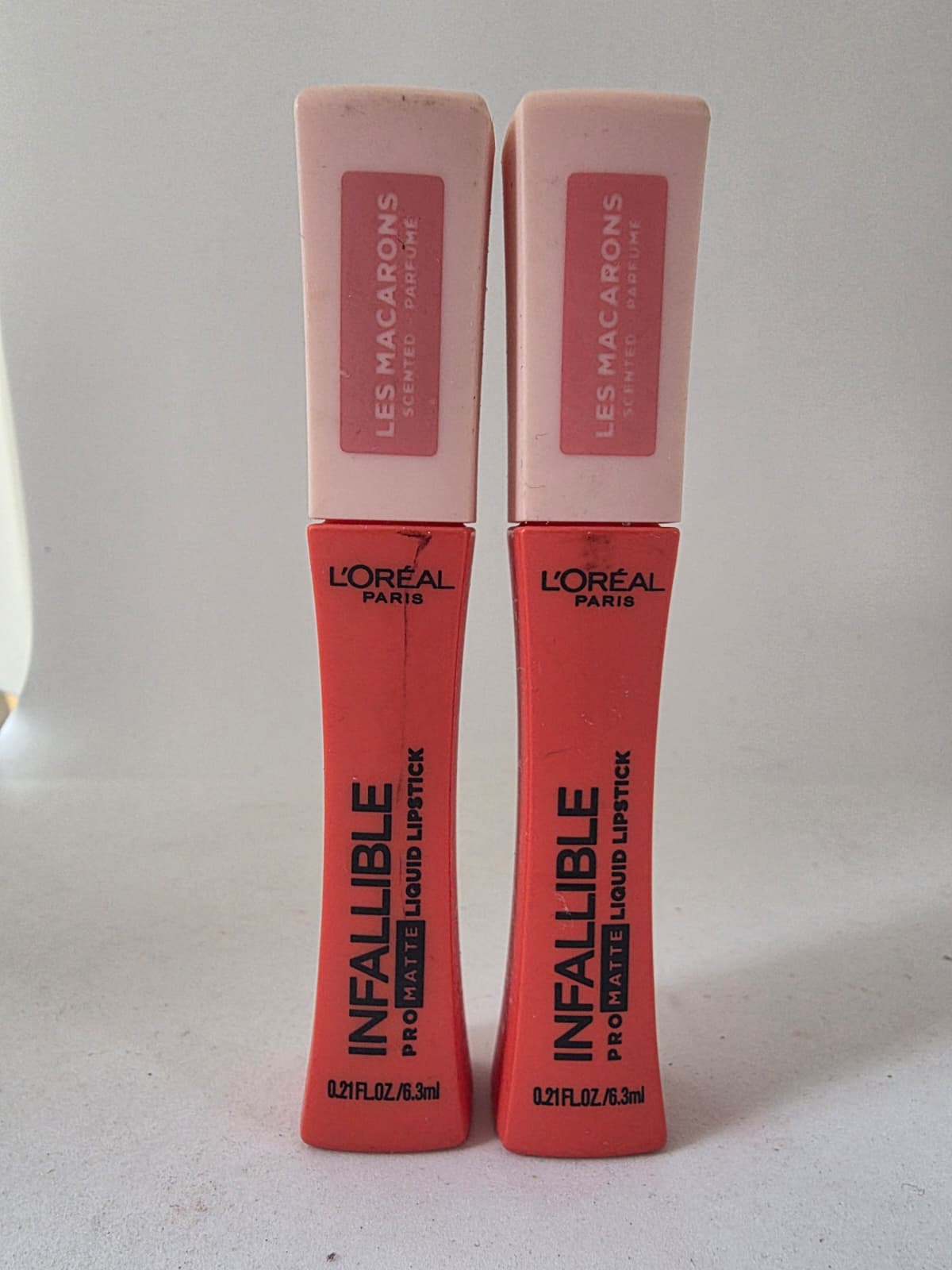 2X L'Oréal Paris Infallible Pro-Matte Liquid Lipstick Les Macarons, #826 Mademoiselle Mango