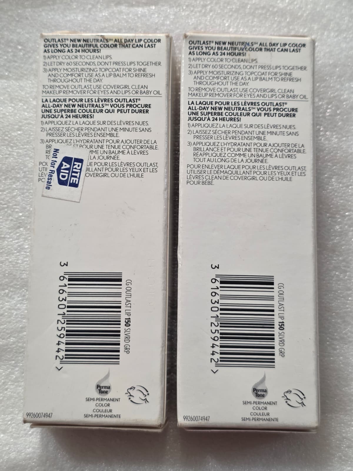 2X COVERGIRL Outlast All-Day New Neutrals Lip Color, 150 Silvered Grape