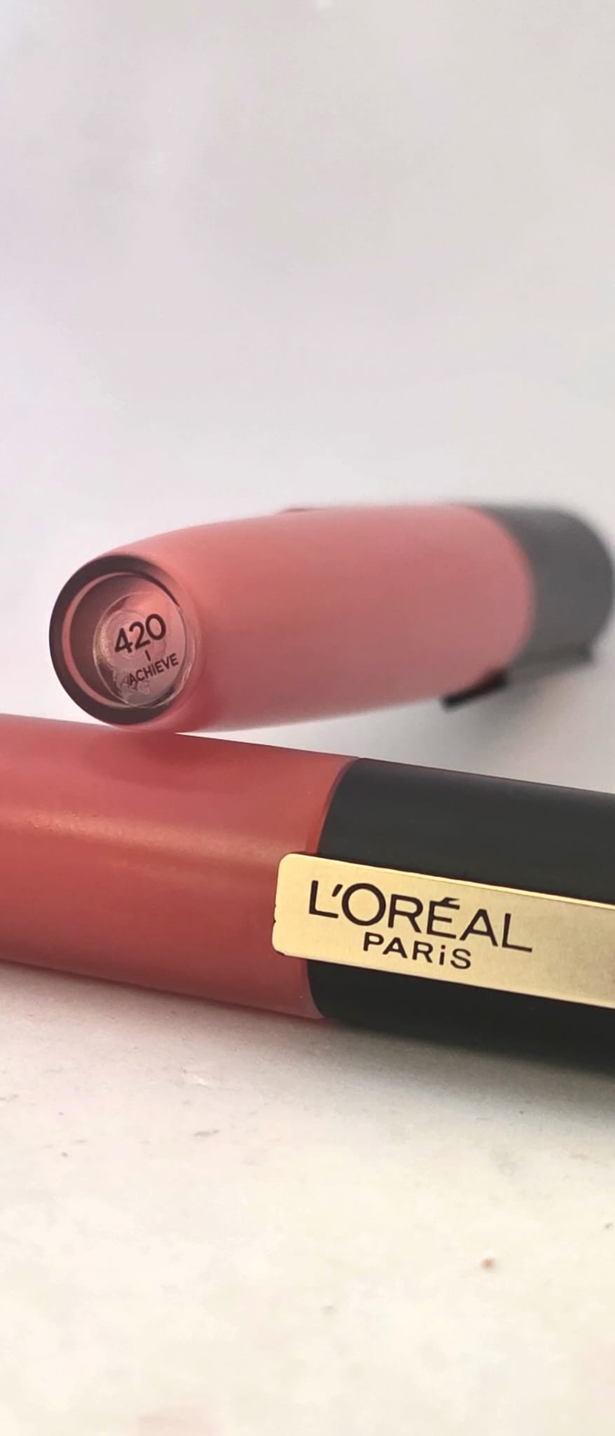 2X L'Oreal Paris Makeup Rouge Signature Matte Lip Stain Lipstick, 420 I Achieve