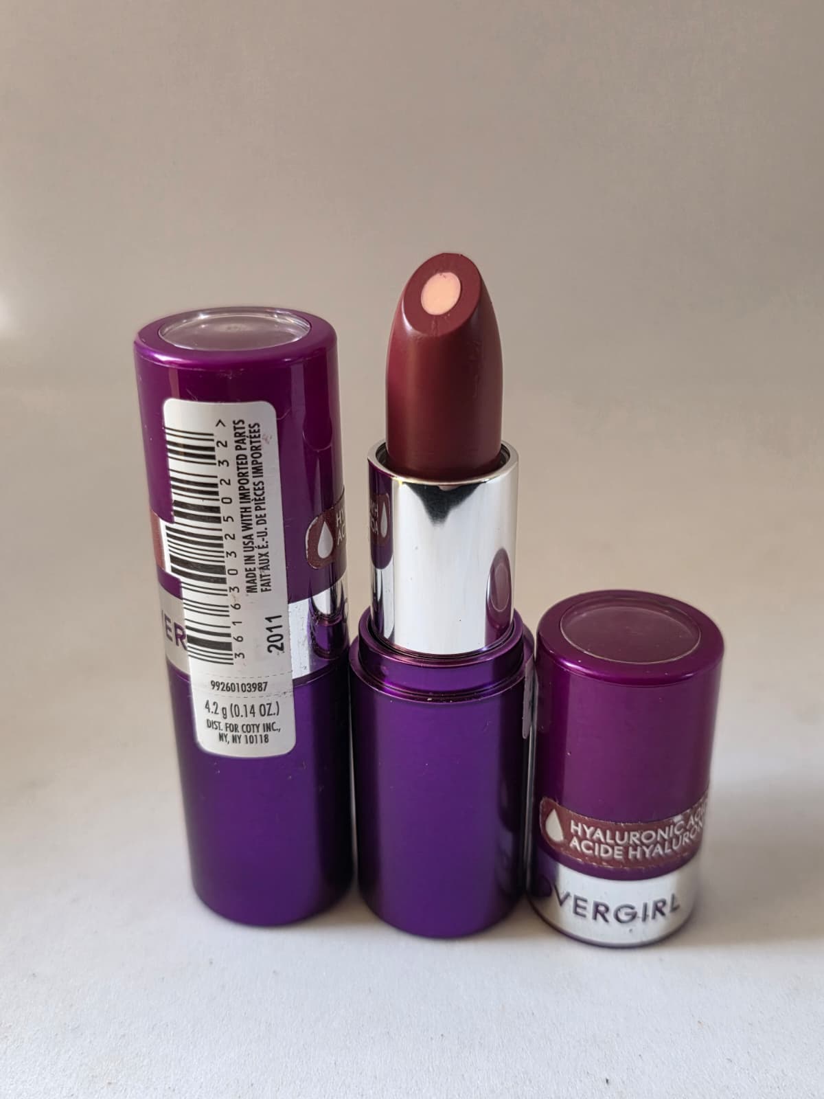 2X COVERGIRL Simply Ageless Moisture Renew Core Lipstick, 110 Special Espresso