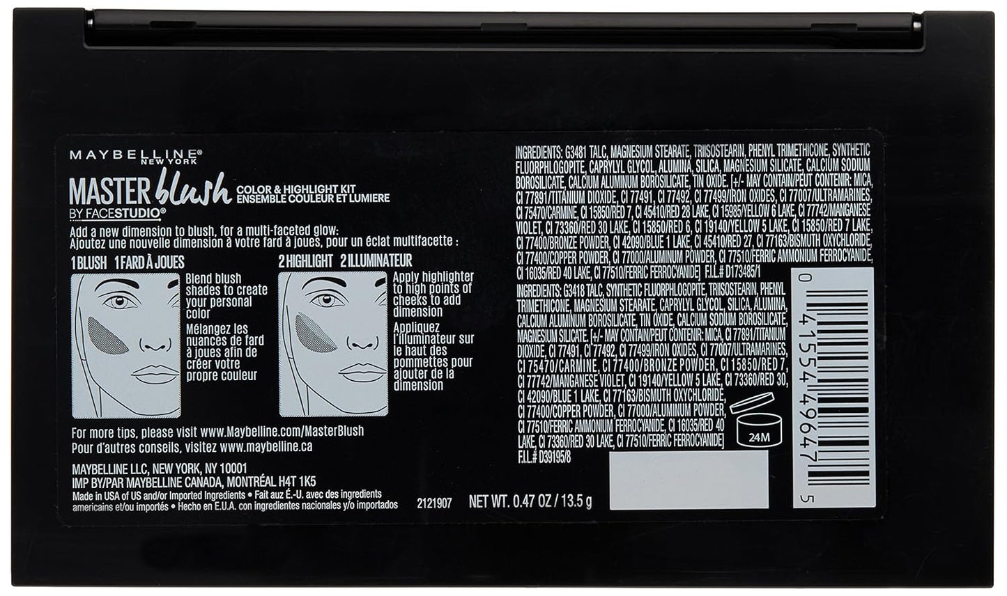 Maybelline Facestudio Master Blush Color & Highlight Kit,