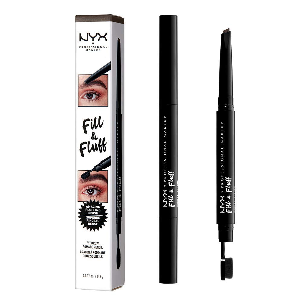 NYX PROFESSIONAL MAKEUP Fill & Fluff Eyebrow Pomade Pencil,