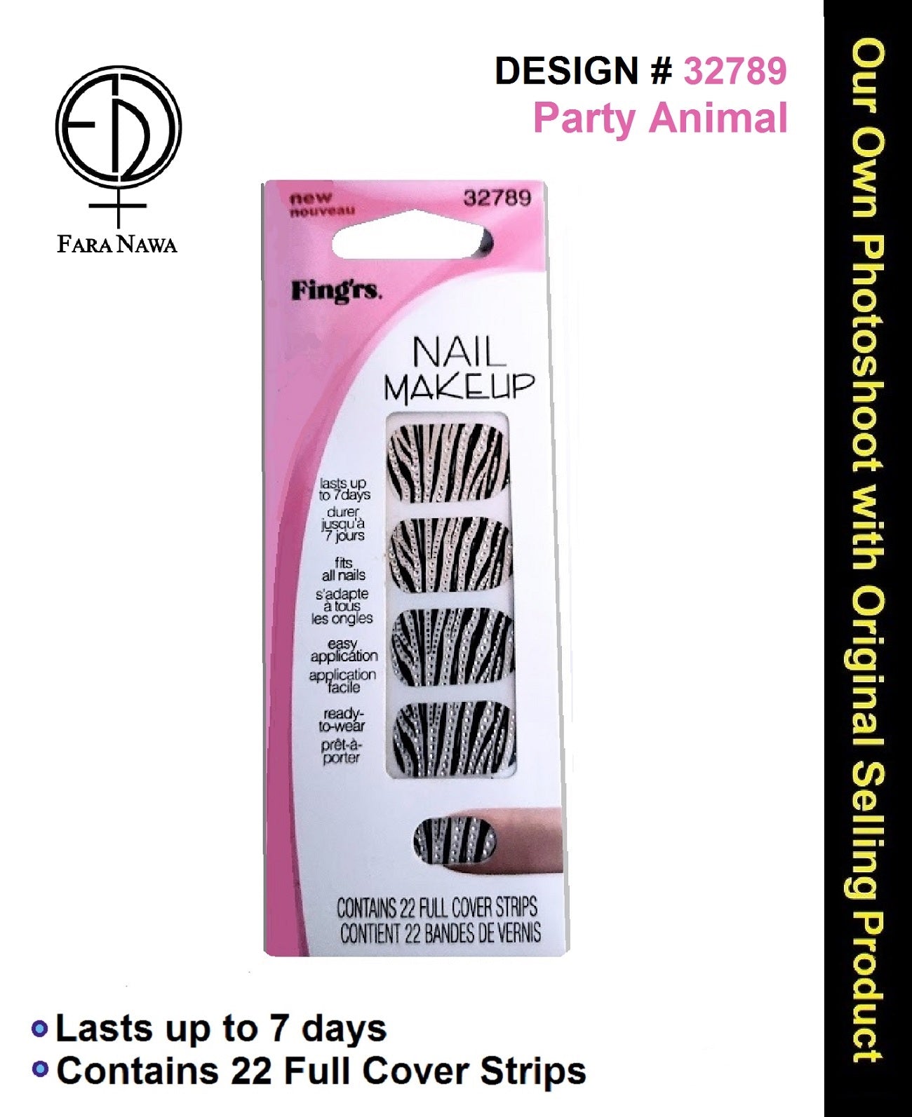 Fing'rs Nail Makeup 22 Full Nail Strips,