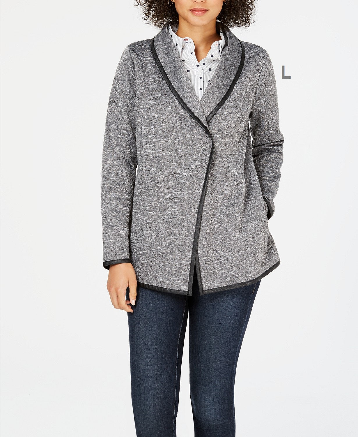 Charter Club French Terry Jacket, Flagstone M