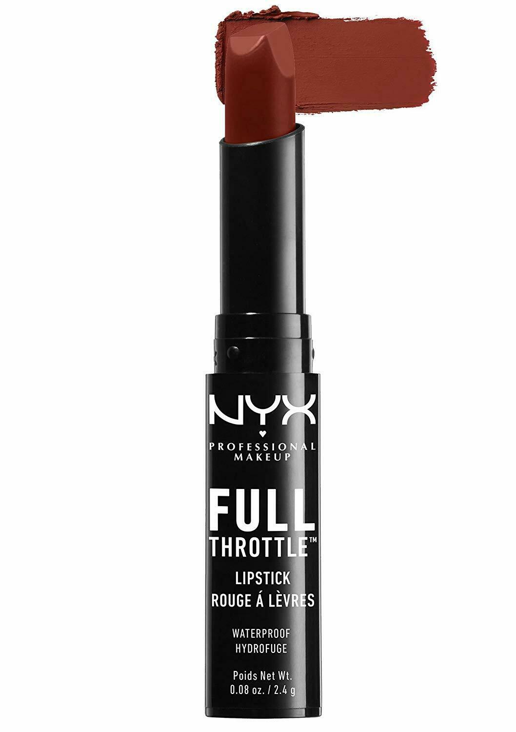 NYX Cosmetics NYX Waterproof Full Throttle Lipstick,