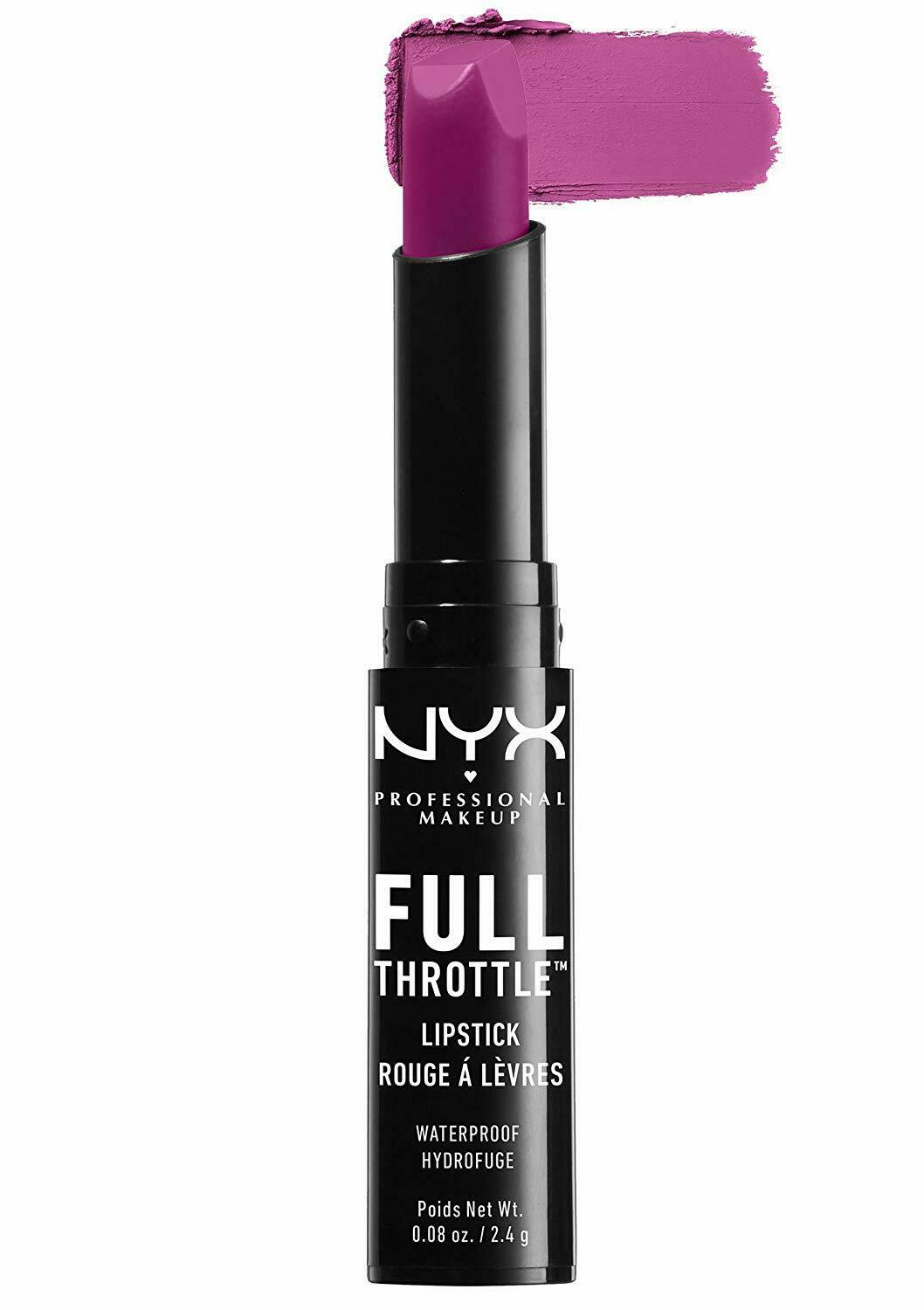 NYX Cosmetics NYX Waterproof Full Throttle Lipstick,