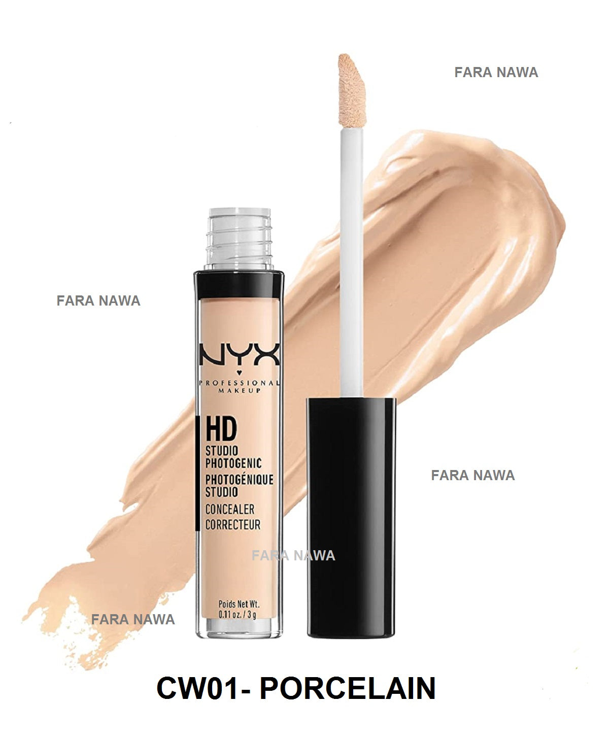 NYX Professional Makeup HD Studio Photogenic Wand Concealer,