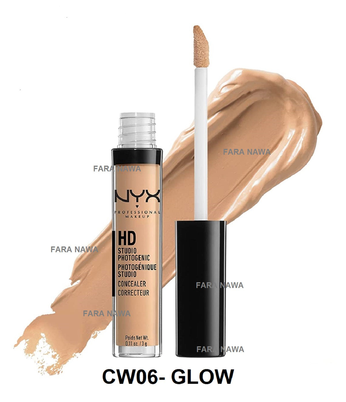NYX Professional Makeup HD Studio Photogenic Wand Concealer,