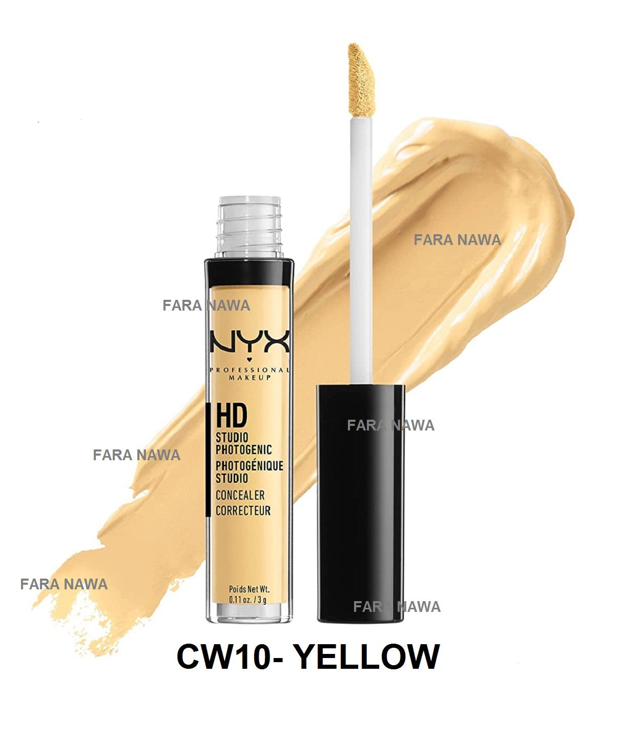 NYX Professional Makeup HD Studio Photogenic Wand Concealer,