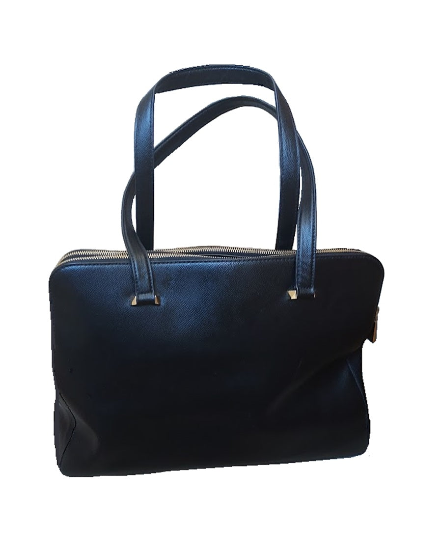 MICHAEL Michael Kors Houston Crossgrain Leather Tote,