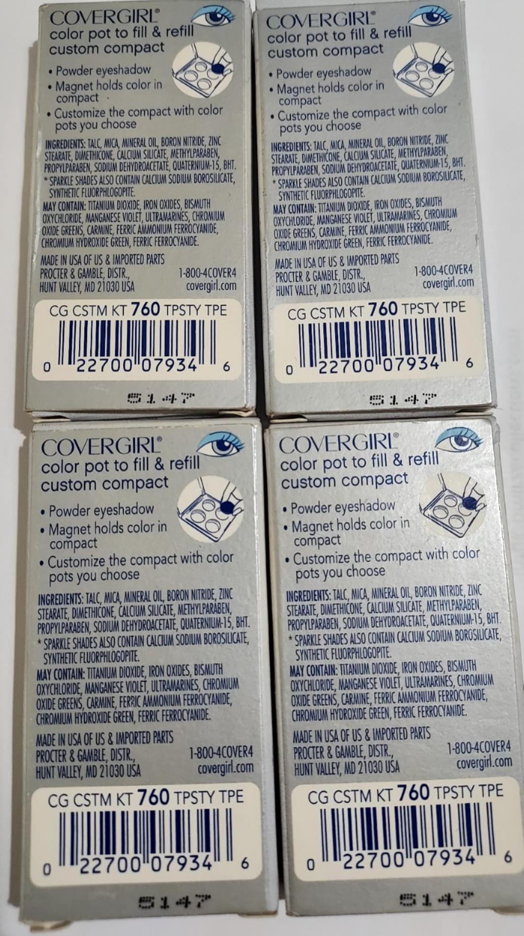 (Lot of 4) Covergirl Magnetic Color Pot Refill Eye Shadow, 760 TAPESTRY TAUPE
