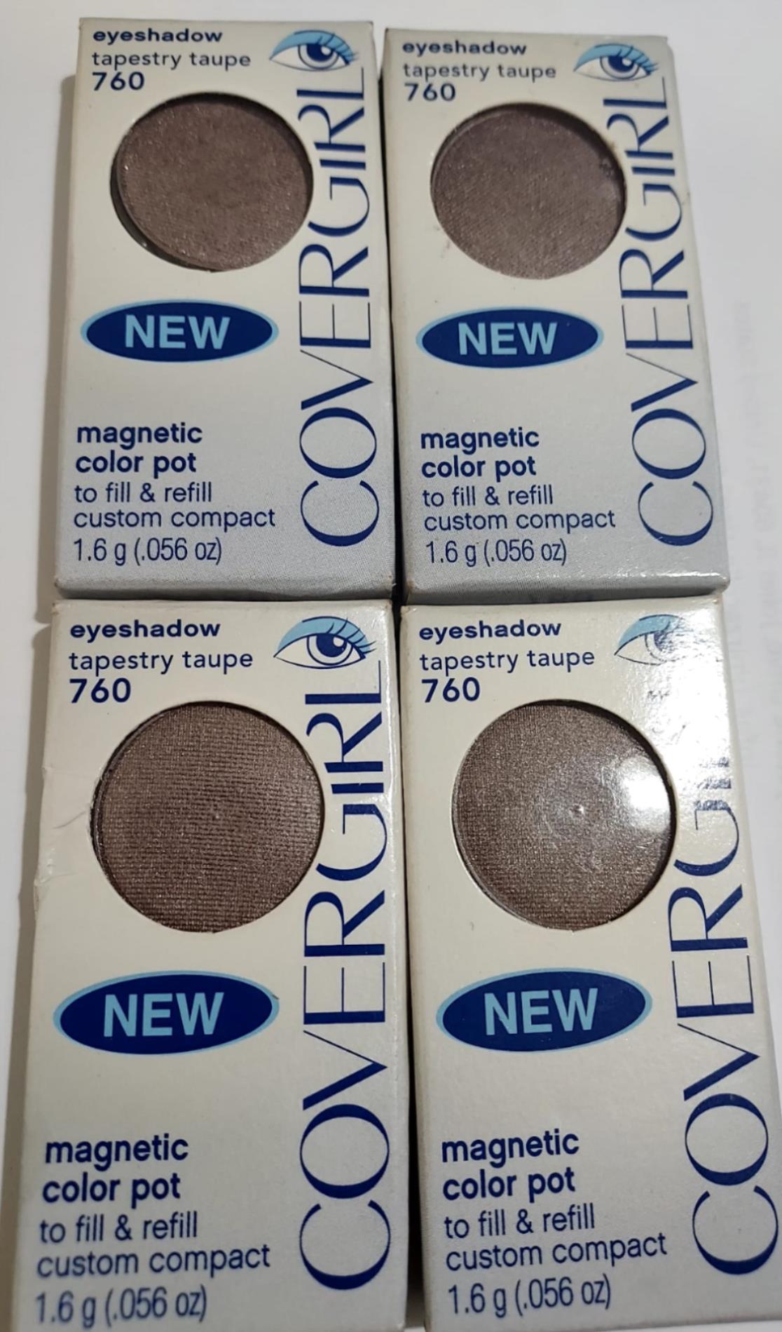 (Lot of 4) Covergirl Magnetic Color Pot Refill Eye Shadow, 760 TAPESTRY TAUPE