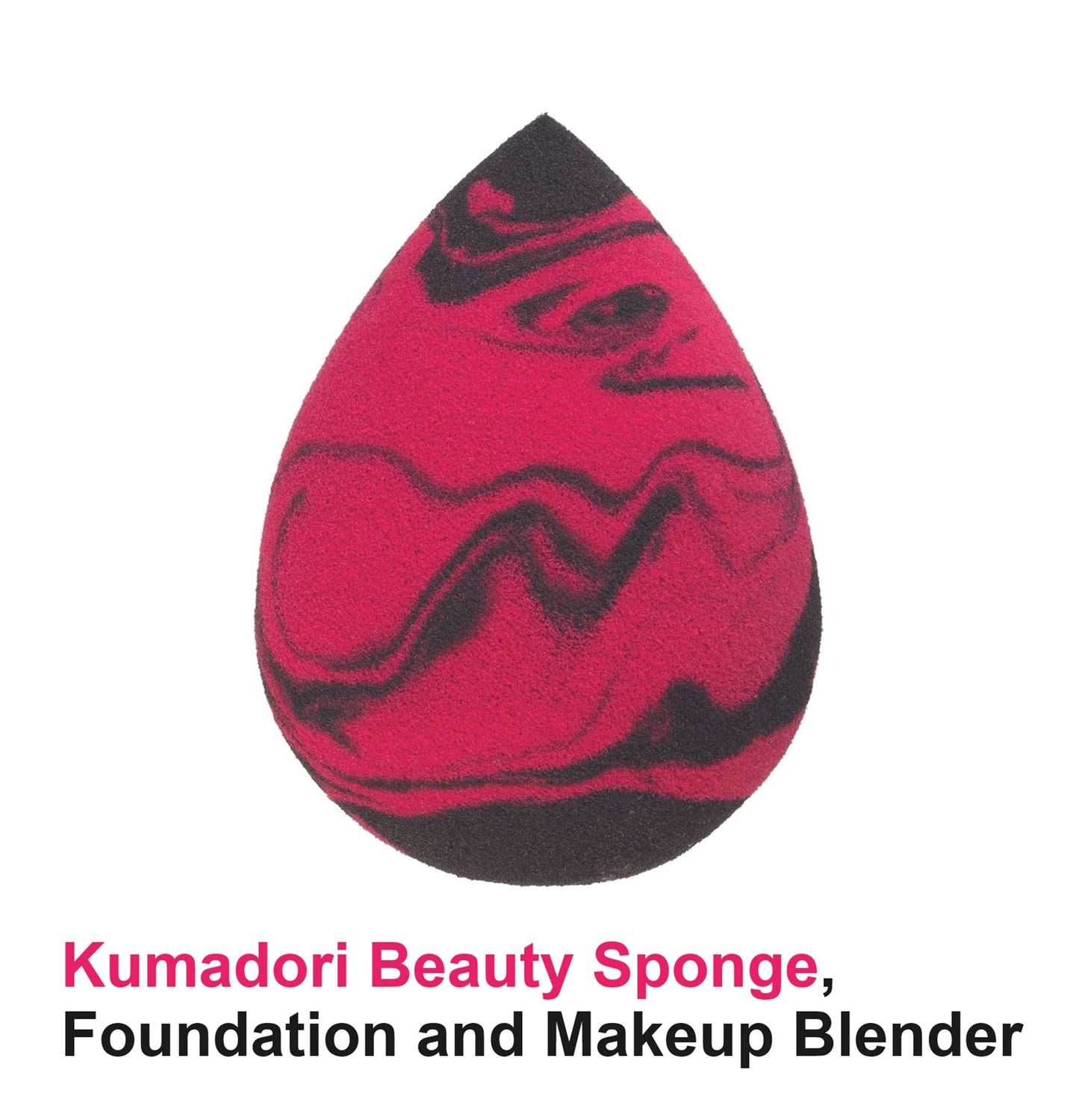 JAPONESQUE Kumadori Beauty Sponge, Foundation and Makeup Blender,