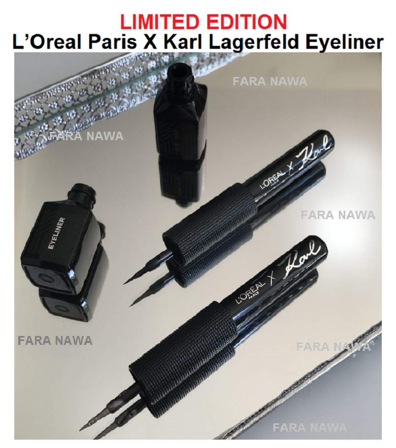 L'Oreal Paris X Karl Lagerfeld Liquid Graphic Eyeliner, Limited Edition,
