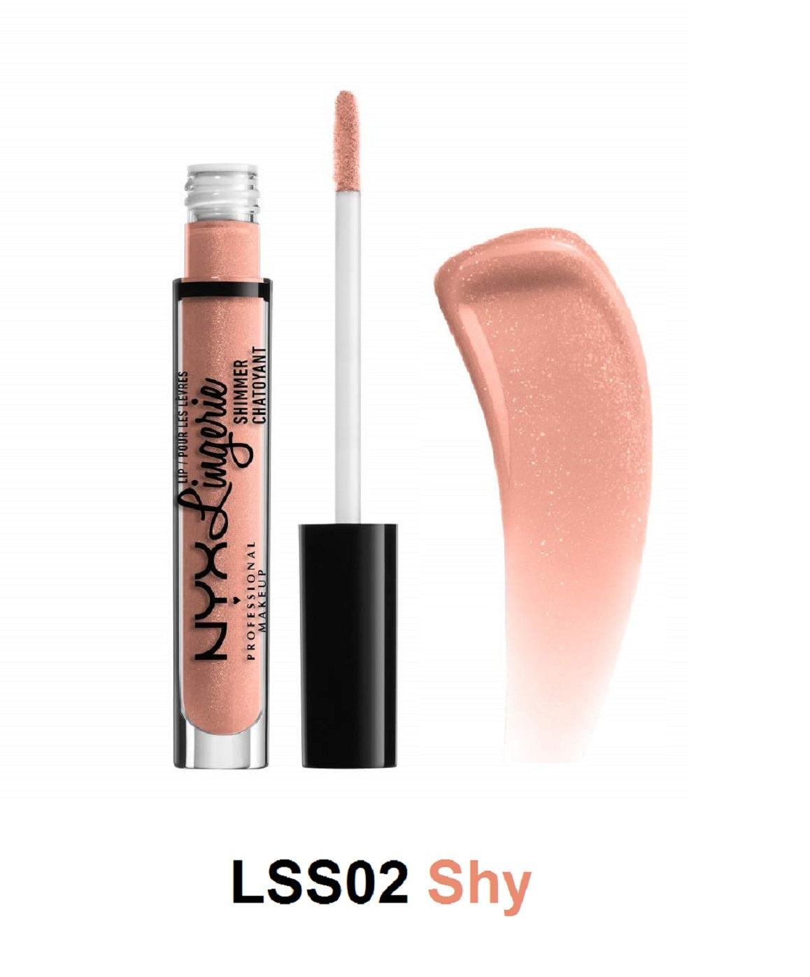 NYX Lip Lingerie Shimmer/Glitter Lip Gloss,