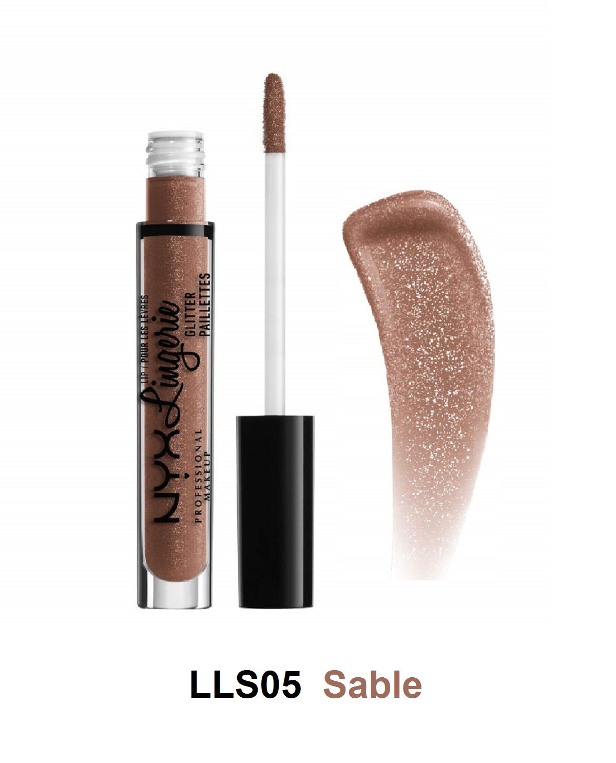 NYX Lip Lingerie Shimmer/Glitter Lip Gloss,