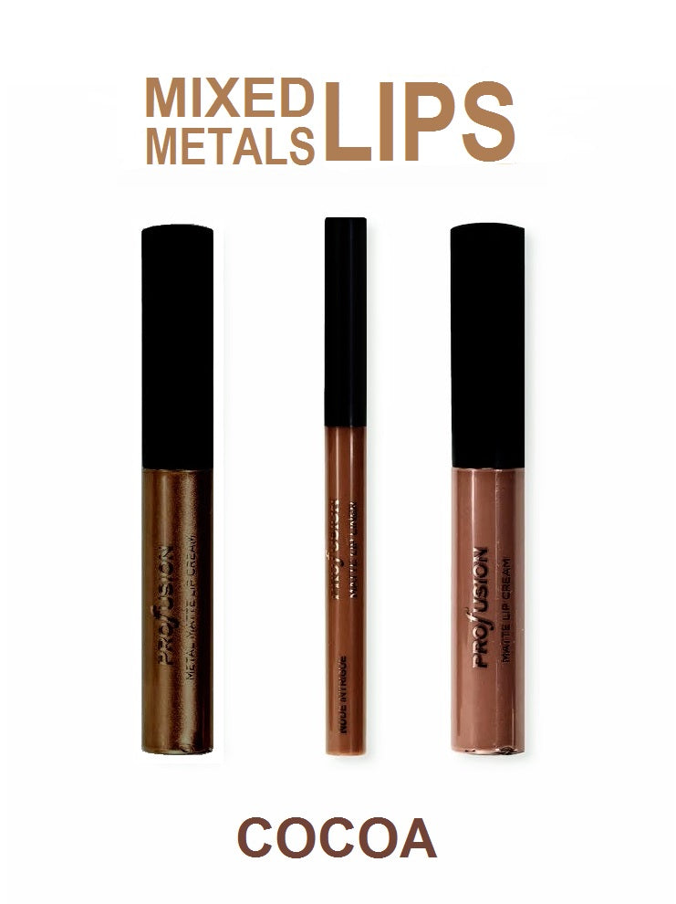 Profusion Cosmetics Mixed Metals Lips Cocoa,