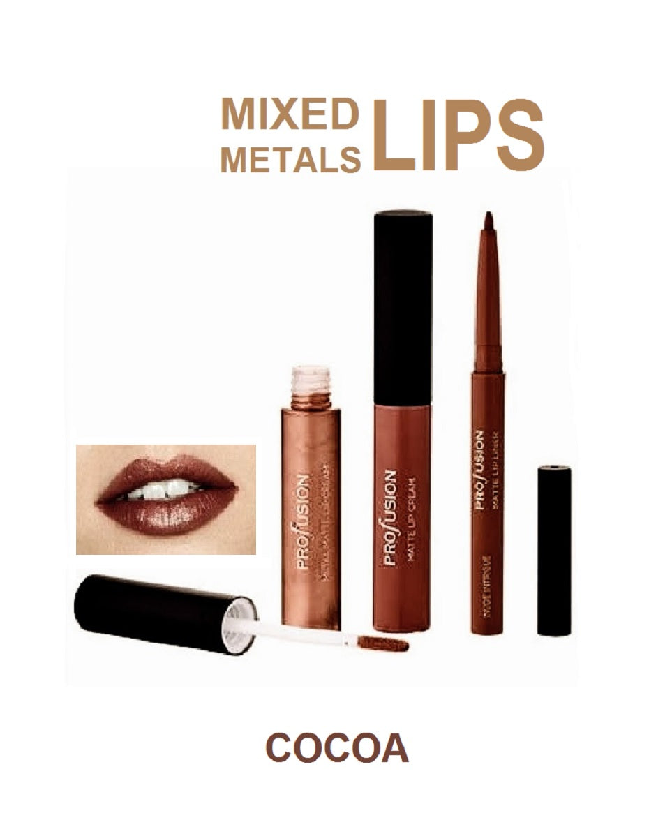 Profusion Cosmetics Mixed Metals Lips Cocoa,
