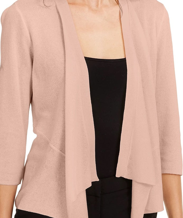 Alfani Draped Open-Front Cardigan, Size M