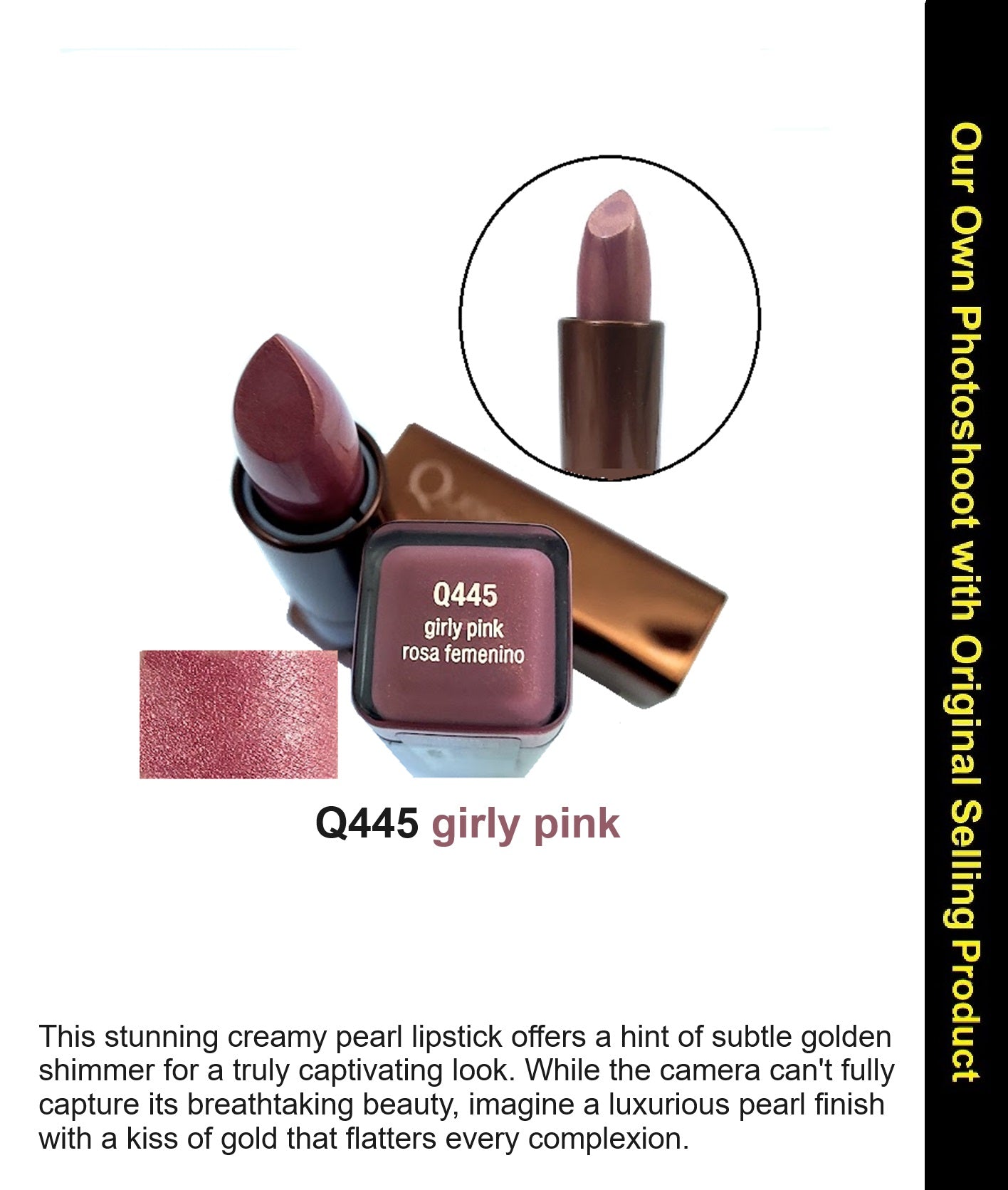 Covergirl Queen Collection Lipstick, Q445 girly pink