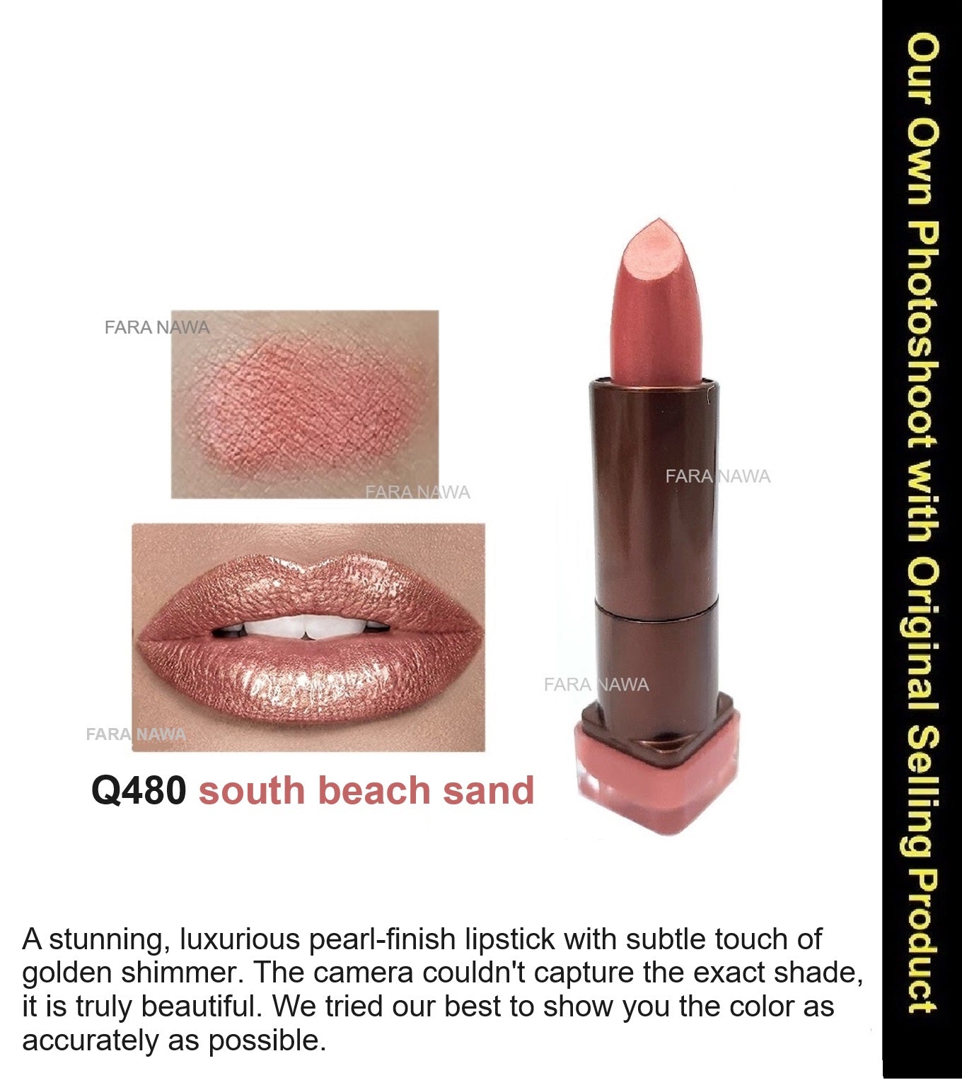 Covergirl Queen Collection Lipstick, Q480 south beach sand