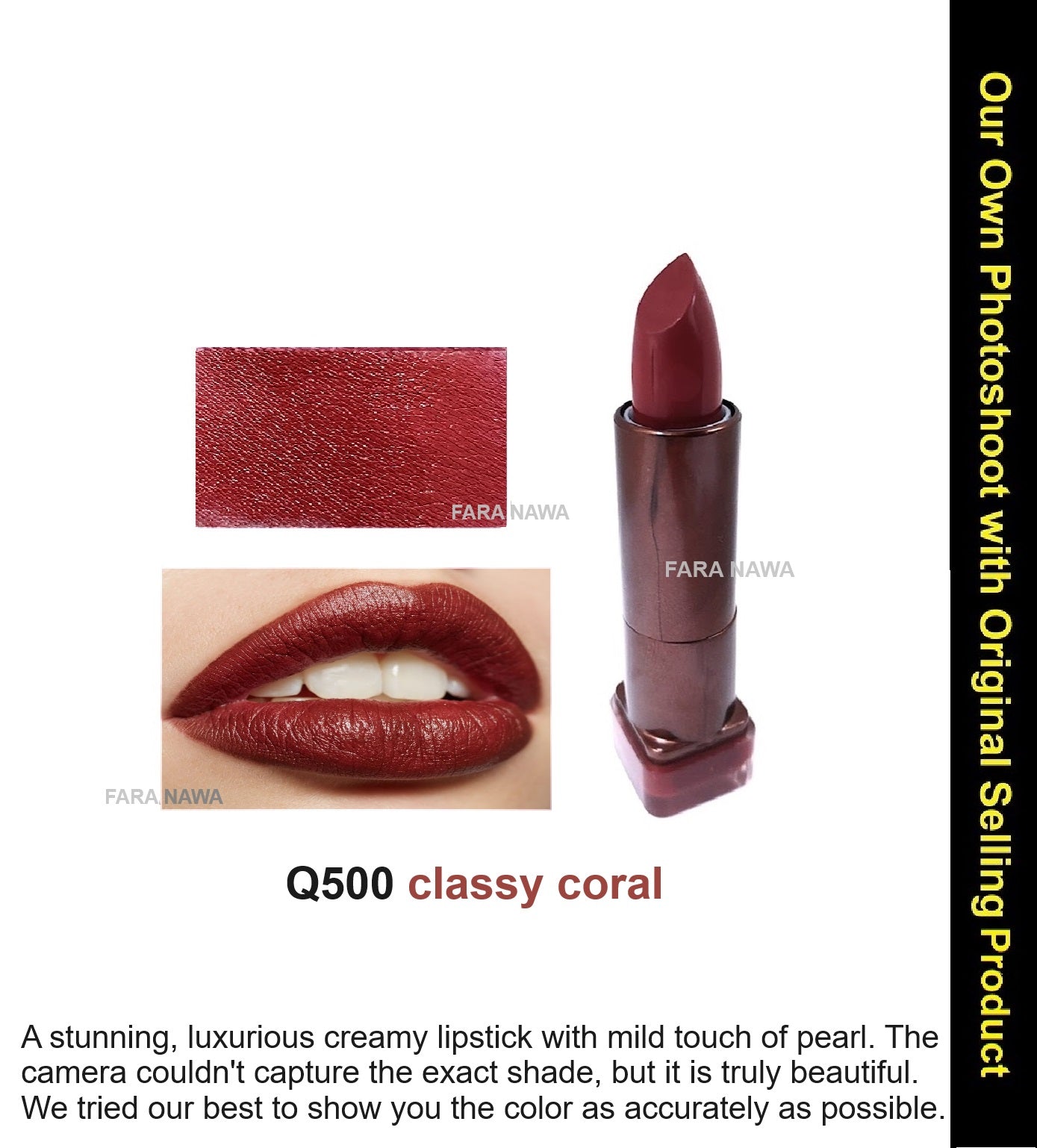 Covergirl Queen Collection Lipstick, Q500 classy coral
